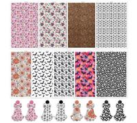 9 Pcs Halloween Transfer Paper for Polymer Clay, Pumpkin Ghost Floral Spider Skull Pattern Water Transfer Sheet for Polymer Clay,Water Soluble Transfer Sheet for Earrings Jewelry Making 5.8X3.9in