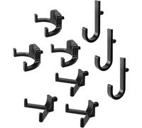 9 Pcs Heavy Duty Storage Shed Organizer ABS Garage Tool Hanger Set with 3 J 3 U 3 V Shapes for Craftsman Compatible Shed Accessories and Garage Storage