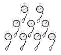 9 Pcs Hiking Compass, Transparent Acrylic Orienteering, Mini Map Reading With Rotating Bezel, Clear Scale, Multiple Ratios, Lanyard For Direction Finding, Map Navigation