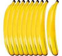 9 Pcs Jumbo Inflatable Banana Props 71 Inch Large Blow Up Banana Giant Inflatable Banana Floats Huge Banana Balloons for Indoor Outdoor Summer Pool Bachelorette Party
