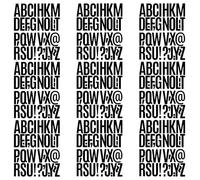 9 Pcs Letter Stickers, Black Alphabet Number Stickers, Large Big Font Self Adhesive Letters for Mailbox, Wall, Car, Party, Home, Birthday Decoration, DIY Projects