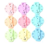 9 Pcs Math Fidget Spinners,Addition and Subtraction Fidget Game For Classroom and Multiplication Homeschooling,Learn Divisio