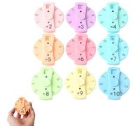 9 Pcs Math Fidget Spinners,Addition and Subtraction Fidget Game for Classroom Homeschooling,Learn Multiplication and Division with The Math Spinners,Mathematics Game for Home Classroom Prizes (2)