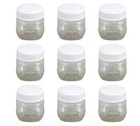 9 Pcs Milk Storage Bottles, Spill Proof Lid Design, 90ml Multipurpose Wide Neck Milk Storage Containers, Securely Lock Freshness for Storing and Transporting Breastmilk
