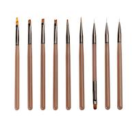 9 Pcs Nail Brush Nail Art Brush Set Nail Painting Brush Set Nail Art Liner Brush Manicure Tool Nail Polish Tool for Nail