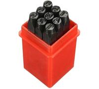 9 Pcs Number Metal Punch Set Alphabet Mark Number 0-9 for DIY Jewelry Making Craft Tool 4mm