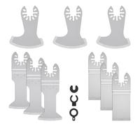 9 Pcs Oscillating Multi Tool Diamond Blades Multitool Grout Removal Blades for Precise Clean Cutting for Grout Removal Cleaning Mortar