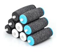 9 PCS Pedi Replacement Rollers, Foot File Replacement Rollers, 3 Coarse Levels Includes Extra Rough Hard, Medium Hard and Gentle Hard Skin Remover for Hard Skin Remover