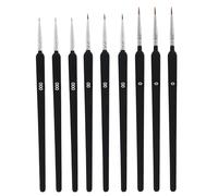 9 Pcs Professional Fine Detail Paint Brushes, Model Paint Brushes Practical Design Fine Tip Paint Brushes Set for Miniatures, Canvas, Nail Art，Ideal for Acrylic, Watercolor & Oil Painting