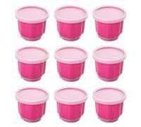 9 pcs Pudding Molds, Custard Mould Cups with Lid Plastic Dessert Molds, Reusable Cups for Jello, Gelatin, Ice Cream