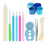 9 Pcs Quilling Slotted Tools Paper Quilling Tools Slotted Kit Slotted Quilling Pens Tool Kit Handmade Rolling Curling Paper Quilling Kits for Cardstock DIY Crafts Projects