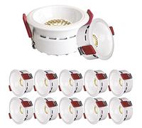 9 Pcs Recessed Cob Spotlights 3 Inch Led Recessed Downlight 5W/7W Led Disk Light 3000K-6000K Selectable,Eyeball Retrofit Spotlight Embedded Hole Light5w-4000K (5w 3000K)