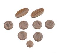 9 Pcs Replacement Key Buttons for Saxophone Alto Tenor Soprano - Inlays Shell Key Buttons Easy Install Cool Touch Feel Various Sizes(Brown)