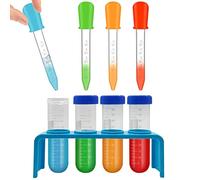 9 Pcs Science Kits for Kids Age 8,Plastic Test Tubes with Stand and Dropper Pipettes,Potion Making Kit Children for Creative Science Experiments Kids Water Play Educational Toy