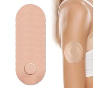 9 Pcs Sensor Patches for Freestyle LibIe 3, Freestyle LibIe 2 & 3 Plasters, Skin Friendly, for Freestyle LibIe 3, Sensor Protector, Sensor Patches, Waterproof, Self-Adhesive (Beige)
