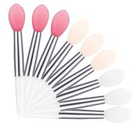 9 Pcs Silicone Lip Brushes - Mini Applicator Brushes for Lipsticks, Eyeshadow & Cream Lip Mask