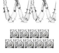 9 Pcs Silver Christmas Foil Garland Swirl - Christmas Ceiling Decorations Indoor,Xmas Hanging Streamers for Holiday Party Supplies,Xmas Decorations Accessories for Home Oranment