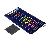 9 PCS Solfeggio Tuning Fork Set for Healing Set, Aluminum Alloy Multi-Color Chakra Tuning Forks, for Meditation, Yoga, Healing (174Hz, 285Hz, 396Hz, 417Hz, 528Hz, 639Hz, 741Hz, 852Hz, 963Hz)