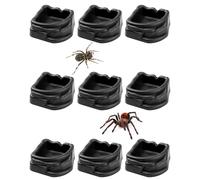 9 PCS Spider Micro Water Bowls, Mini Resin Dishes for Tarantulas, Spiders, Hermit Crabs, Millipedes and Tiny Reptiles, for Food & Water
