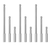 9 PCS Strong Magnetic Drill Bit Extension Holder, 1/4" Hex Shank Screwdriver Bit Holder, S2 Steel Screwdriver Extension, 2, 4, 6-Inch Extensions
