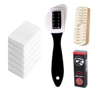 9 Pcs Suede Brush, Suede Eraser, Suede Brush For Shoes, Suede Shoe Cleaner, Nubuck And Multifunctional 4-Sided Cleaning Shoes Brush For Suede Leather Boots Cleaning(Brass And Nylon Bristle)