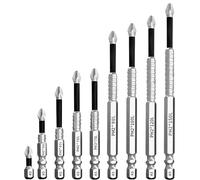 9 PCS The Anti-Slip Screwdriver Bit Set, Magnetic Screwdriver Bits for Secure Fastening, Non Slip Screwdriver Bits, Vauscher Screwdriver Bits with High Magnetic Drill Bits, 9-Piece Set with Durable Co