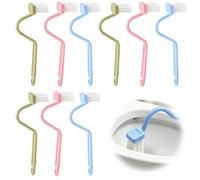 9 Pcs Toilet Cleaner Brush, Bathroom Cleaning Brush, Loo Brush, Toilet Cleaner Brush, Deep Toilet Rim Cleaning, Multi-Surface Corner Cleaning, Hanging Storage Solutions