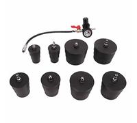 9 Pcs Turbo Leak Tester, Turbo System Leakage Tester Turbocharger Air Pressure Boost Leak Test Kit with Pressure Gauge Tester