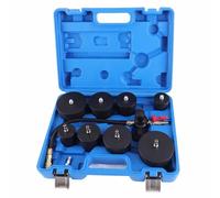 9 Pcs Turbo System Leakage Tester, Turbocharger Boost Leak Test Kit with 0-6 Bar Pressure Gauge, Stepped Adapters for 1.38-3.54in Hoses, for Turbo Air Leak Detection in Cars an