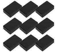 9 Pcs Waterproof Junction Box, Project Box, ABS Plastic | Waterproof Electronic Project Enclosure Case, Surface-Mounted Adaptable Box, Electric Connector Unit, Black/70x45x18mm