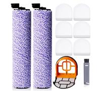 9 Pcs WD101 Replacement Brushroll and Filter Compatible with Shark Hydrovac