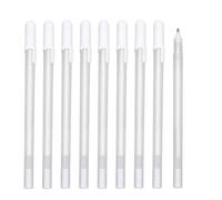 9 PCS White Gel Pen, White Pens for Art 0.8mm Fine Point Ink Pens for Dark Paper Drawing Scrapbooking Sketching Illustration Journaling Highlighting Smooth Writing Fast Drying Opaque Ink for Artists
