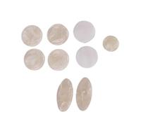 9 Pcs White Saxophone Keys Plastic Inlaid Button Parts Saxophone Instrument Key Accessories Saxophone Repair Parts