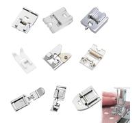 9 Pcs Zipper Foot for Sewing Machine, Includes Walking Foot & Invisible Zipper Foot Compatible with Brother Singer Janome & Other Low Shank Machines