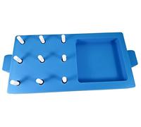 9 Pegs Board Sustainable Plastic Occupational Therapy Nine Hole Peg Test Kit (9HPT) for Improving Finger Dexterity, Skill Test