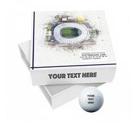 9 Personalised Golf Balls in Custom Gift Box, Football Team Spurs Tottenham Stadium Stadium Novelty Soccer Themed Golf Gift Ideal for Birthday Grandad Father's Day Golfer