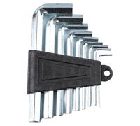 9-Piece Ball Head Hex Key Set, High Carbon Steel L-Shaped Allen Wrenches for Household Repair, Galvanized Finish 1.5-10mm