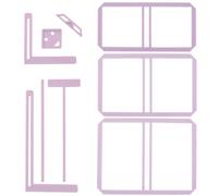 9 Piece Binder Tool Set for Beginners Scrapbooking Practical Stencils and Cutting Aids for Making Notebooks, Calendars and Junk Journals