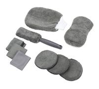 9-Piece Car Wash Kit, Microfiber Cleaning Tools With Storage Bag For Durable And Soft Cleaning