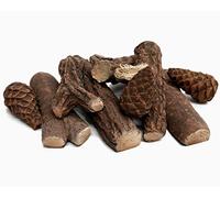 9 Piece Ceramic Bioethanol Gas Fireplace Set