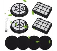 9-Piece Complete Filterfor Series 2 Vacuum Cleaners BGC05A220A, BGC05A320, BGS05A220/02 Includes 2 Front Filters, 2 Rear Filters, 4 Filter Cotton & Cleaning Brush Replaces 17006053/17001740/12025213