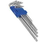 9 Piece Extra-Long TRX-Star Key Set - 92 to 235mm Length - T10 to T50 - Steel