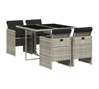 9 Piece Garden Dining Set with Cushions - Various Colours vidaXL