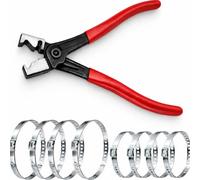9 Piece Heavy Duty Multi-Purpose Hose and CV Boot Clamp Tool Kit, Clic and Clic R Collar Clamp Assortment for Car CV Joint, Axle and Hose Repair on Most Vehicles