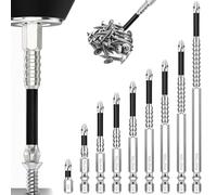 9-Piece High Magnetic Screwdriver Drill Bit Set, K5 Shockproof Non-Slip Bit, Universal Strong Magnetic and Durable Screwdriver Drill Set, 25 50 65 70 75 90 100 120 150 mm