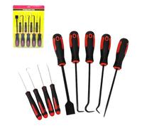 9-Piece Hook and Pick Set Precision Pick & Hook Set, Precision Automotive Picks Tools Set for Car Auto Oil Seal Mechanic Lock Picking Kit, Puller Remover Tools with Soft Anti-Slip Grips