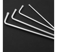 9-Piece L-Shape for Torx Wrench Set with Hexagonal Double-End Tools for -T50, Steel Hand Tool Kit for Automotive and Electronics Repair(A)