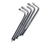 9-Piece L-Shaped Screwdriver Set for Narrow Spaces, Made of 45 Steel, Includes Cross, U, Y, Triangle and New Three-Point Bits