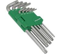 9 Piece Long Security Trx-Star - 90 To 160mm Length - T10H To T50H - Steel