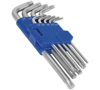 9 Piece Long TRX-Star Key Set - 90 - 160mm Length - T10 to T50 - Hardened Steel